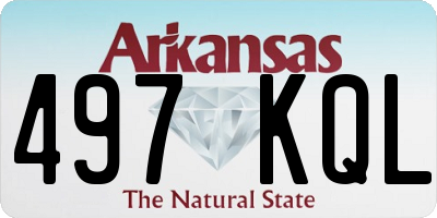AR license plate 497KQL