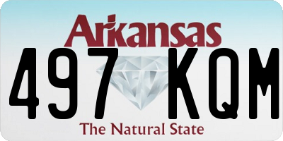 AR license plate 497KQM