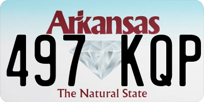 AR license plate 497KQP