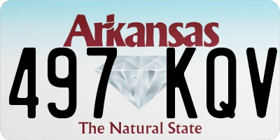 AR license plate 497KQV