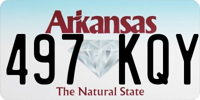 AR license plate 497KQY