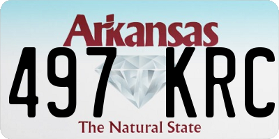 AR license plate 497KRC