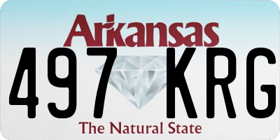 AR license plate 497KRG