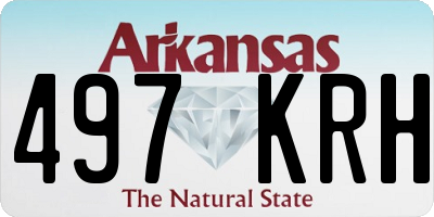 AR license plate 497KRH