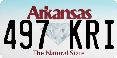 AR license plate 497KRI
