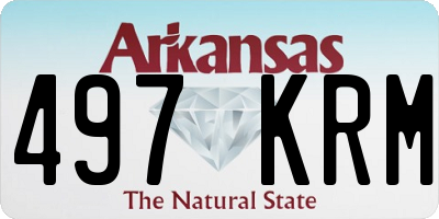 AR license plate 497KRM