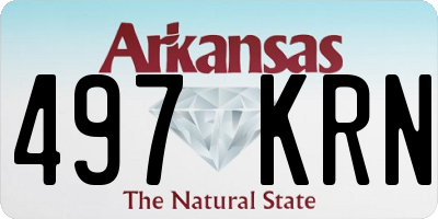 AR license plate 497KRN