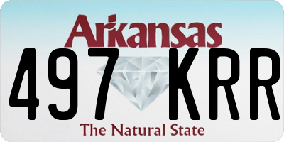 AR license plate 497KRR