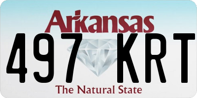 AR license plate 497KRT
