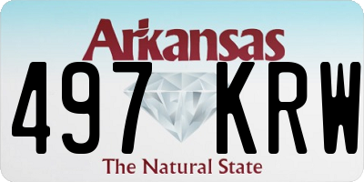 AR license plate 497KRW