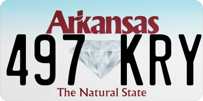 AR license plate 497KRY