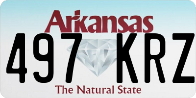 AR license plate 497KRZ