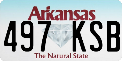 AR license plate 497KSB