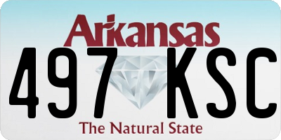 AR license plate 497KSC
