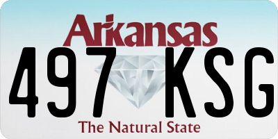 AR license plate 497KSG