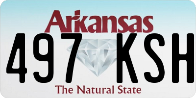 AR license plate 497KSH