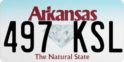 AR license plate 497KSL