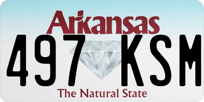 AR license plate 497KSM