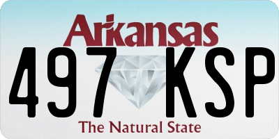 AR license plate 497KSP