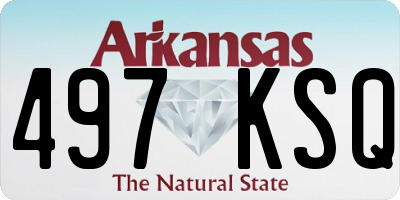 AR license plate 497KSQ