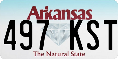 AR license plate 497KST