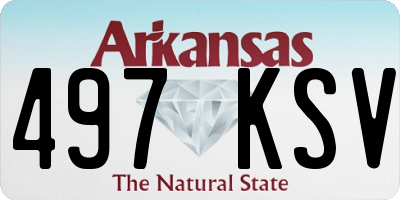 AR license plate 497KSV