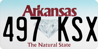 AR license plate 497KSX