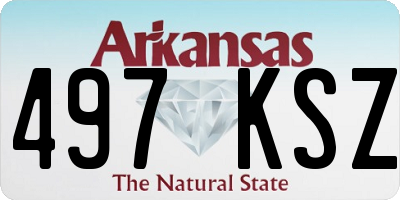 AR license plate 497KSZ