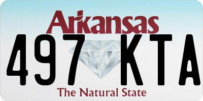 AR license plate 497KTA