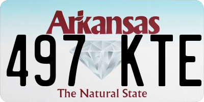 AR license plate 497KTE