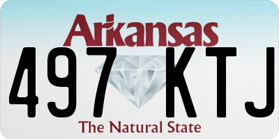 AR license plate 497KTJ