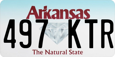 AR license plate 497KTR