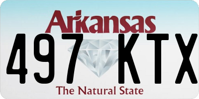 AR license plate 497KTX