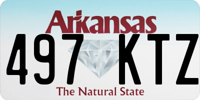 AR license plate 497KTZ