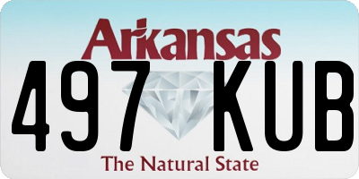 AR license plate 497KUB