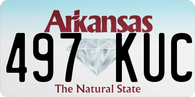 AR license plate 497KUC