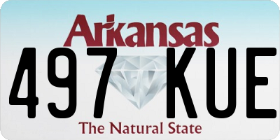 AR license plate 497KUE