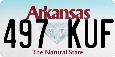 AR license plate 497KUF