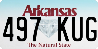 AR license plate 497KUG