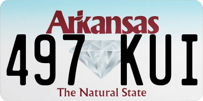 AR license plate 497KUI