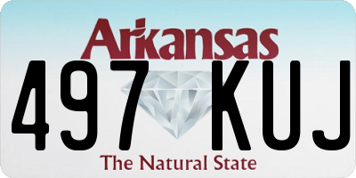 AR license plate 497KUJ