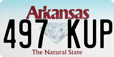 AR license plate 497KUP