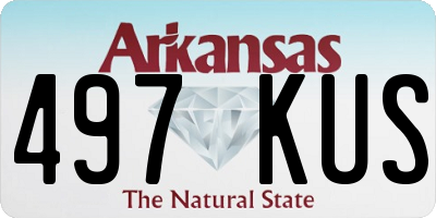 AR license plate 497KUS