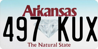 AR license plate 497KUX