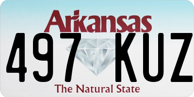 AR license plate 497KUZ