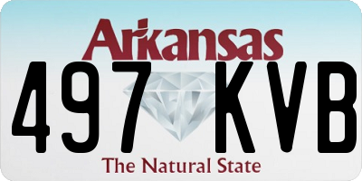 AR license plate 497KVB