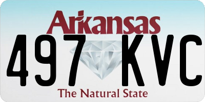 AR license plate 497KVC