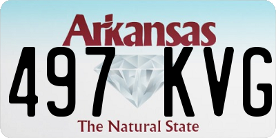 AR license plate 497KVG
