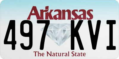 AR license plate 497KVI