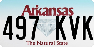 AR license plate 497KVK